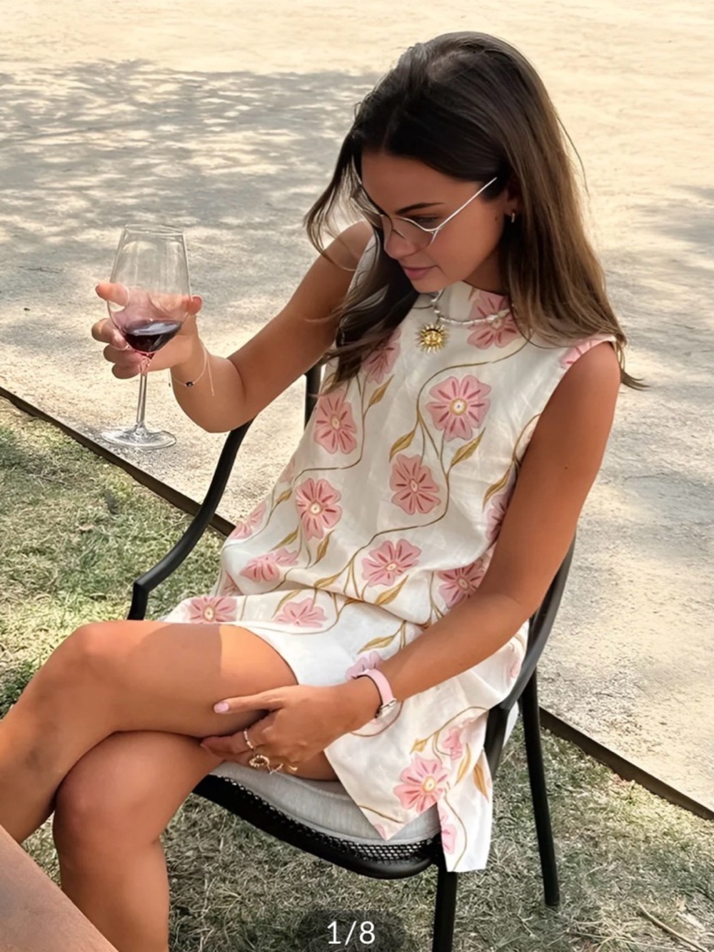 Commense Printed Sleeveless Mini Dress | XS
